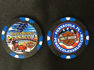 Blue Angel Beach Poker Chip